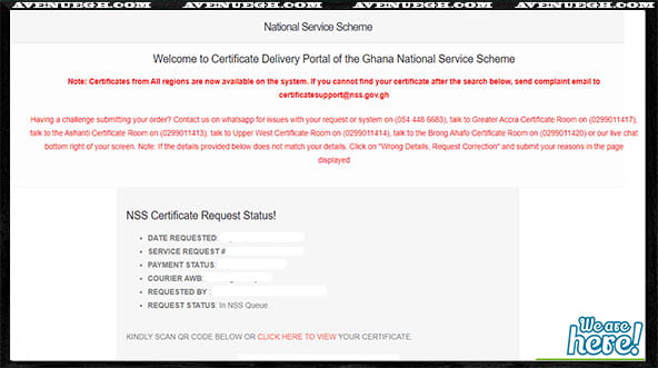 How To Access And Print / Save Your National Service Certificate As PDF - Preview Page
