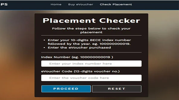 BECE SHS CSSPS Placement-checker