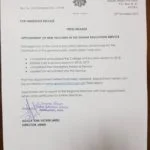 how to end a teacher application letter GES Postings Official Release Letter