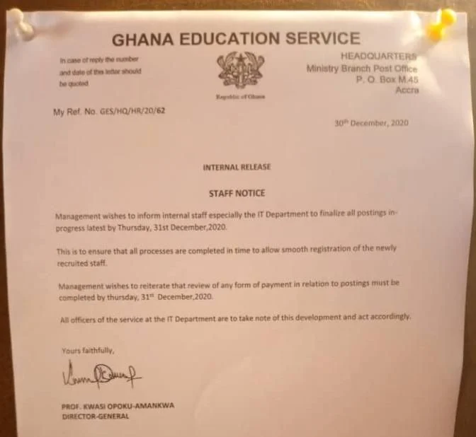 GES Graduate Posting